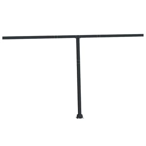 vidaXL Iron 177.2 x 96.5&quot Awning Post Set in Anthracite