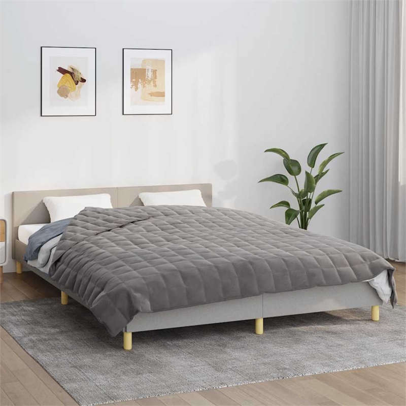 vidaXL Weighted Blanket in Gray