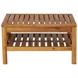 vidaXL Solid Acacia Wood Garden Lounge Set in Dark Gray