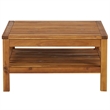 vidaXL Solid Acacia Wood Garden Lounge Set in Dark Gray