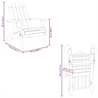 vidaXL Solid Acacia Wood Standard Foldable Garden Chair in Natural Wood