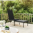 vidaXL Galvanized Steel Sun Lounger in Gray