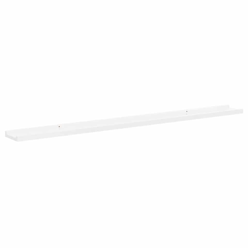 vidaXL MDF Wall Shelf in White (Set of 2)