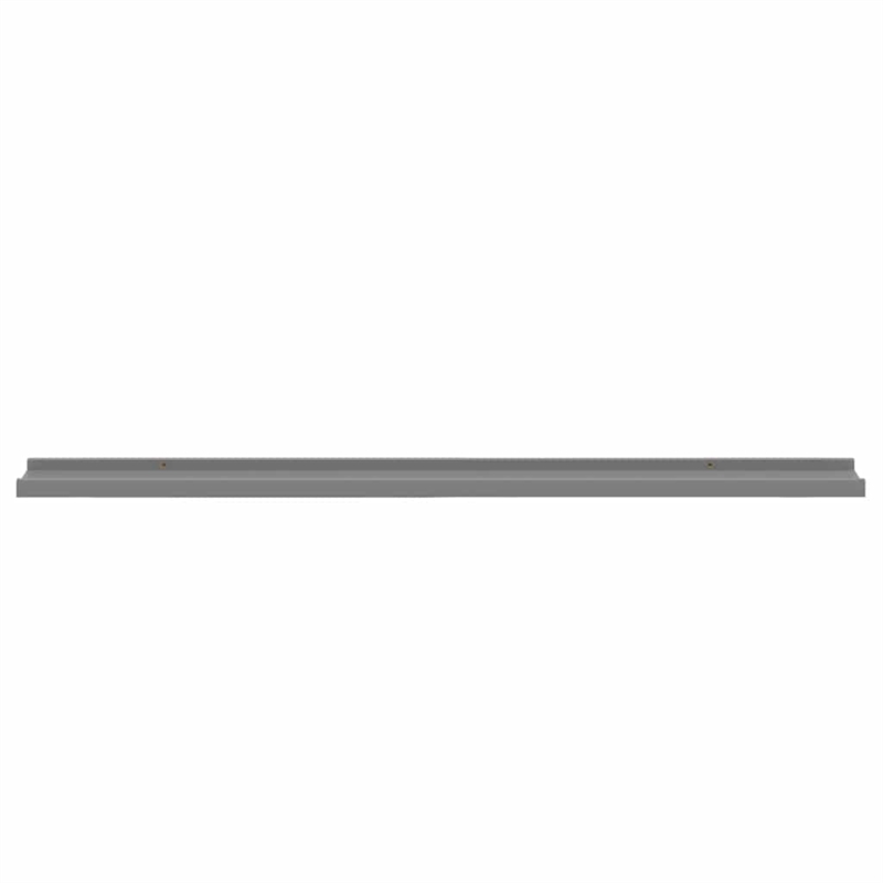 vidaXL MDF Wall Shelf in Gray (Set of 2)