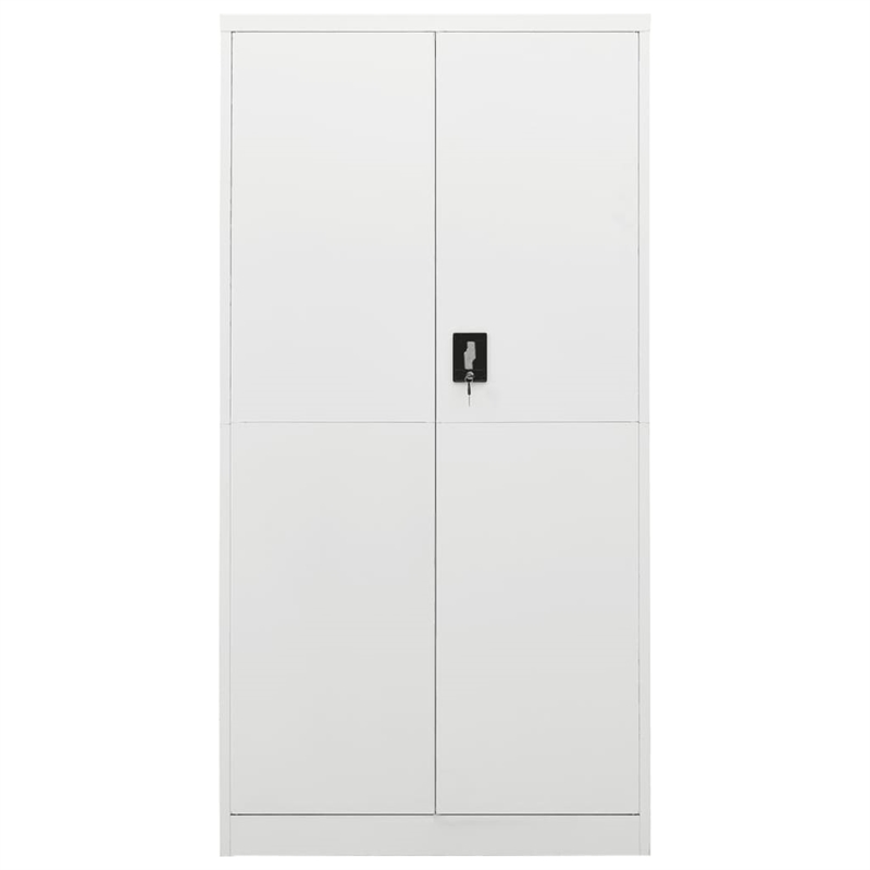 vidaXL Steel Large Locker Cabinet in White