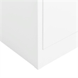 vidaXL Steel Large Locker Cabinet in White