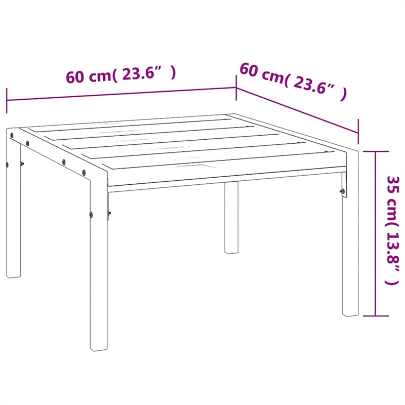 vidaXL Small Coffee Table in Black
