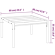 vidaXL Small Coffee Table in Black