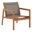 vidaXL Solid Eucalyptus Wood Garden Chair in Gray/Natural