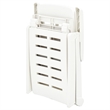 vidaXL Foldable Sun Lounger in White