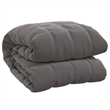 vidaXL Weighted Microfiber King Blanket in Gray