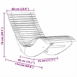 vidaXL 2 Pcs Solid Acacia Wood Sun Lounger in Brown