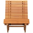 vidaXL 2 Pcs Solid Acacia Wood Sun Lounger in Brown