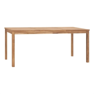 vidaXL Solid Teak Wood Dining Table in Warm Brown