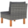 vidaXL Middle Sofa in Grey and Anthracite