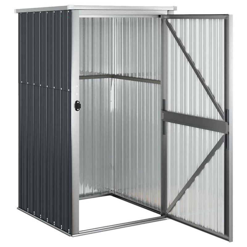 vidaXL Galvanized Steel Tool Shed in Anthracite