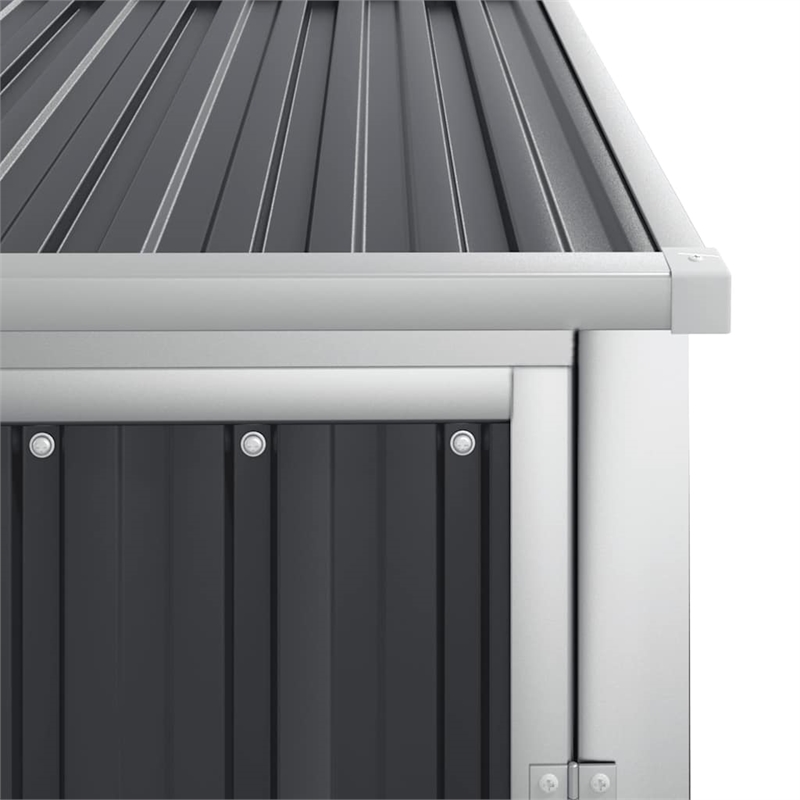 vidaXL Galvanized Steel Tool Shed in Anthracite