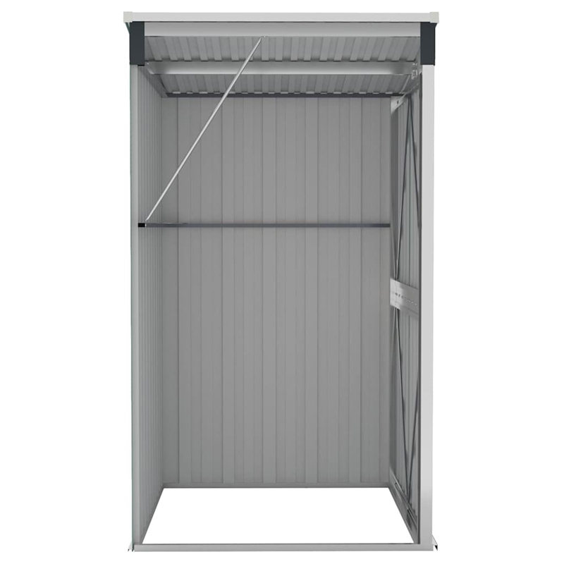 vidaXL Large Galvanized Steel Tool Shed in Anthracite