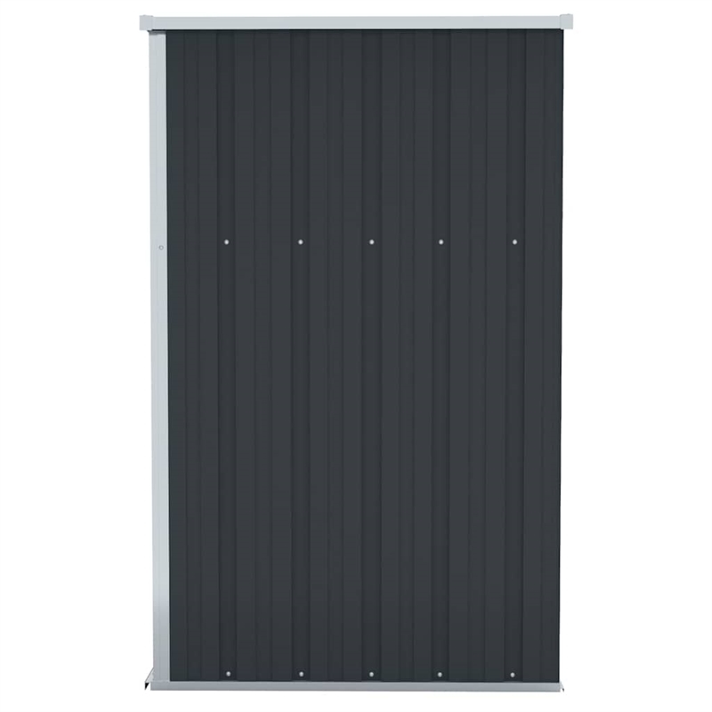 vidaXL Large Galvanized Steel Tool Shed in Anthracite