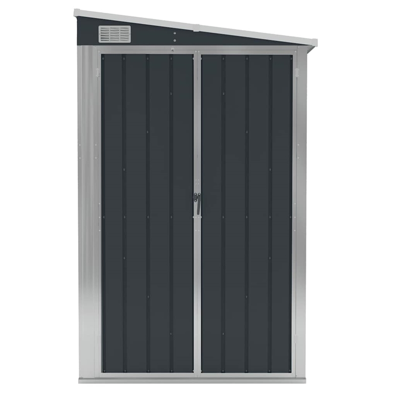 vidaXL Galvanized Steel Garden Shed in Anthracite