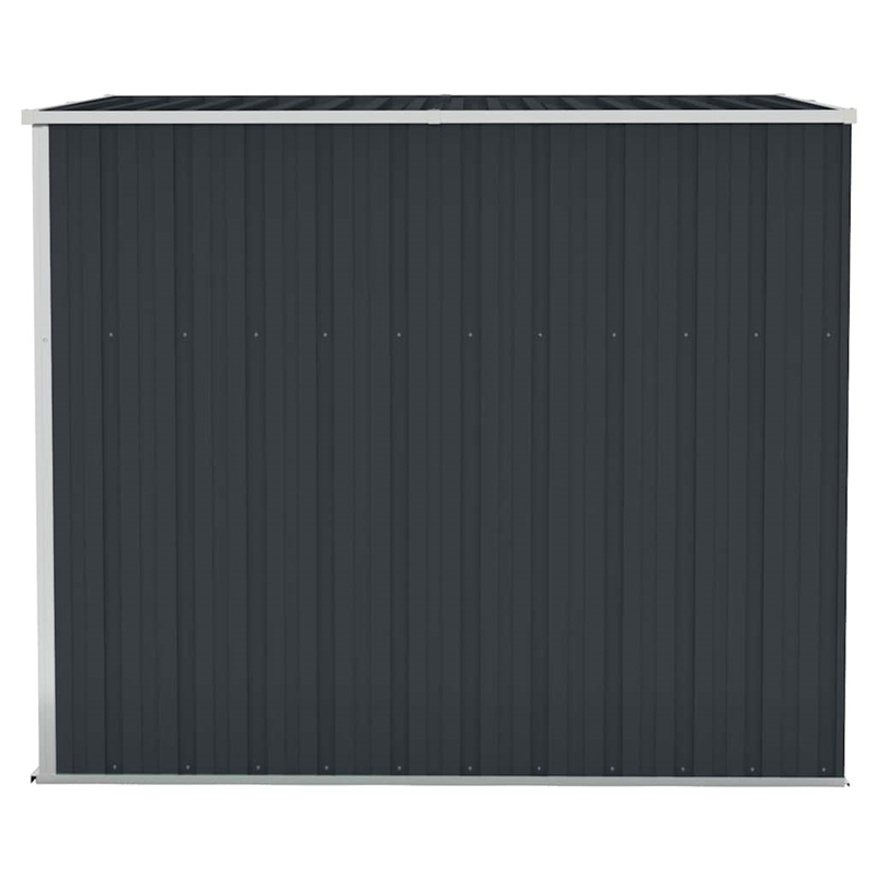 vidaXL Galvanized Steel Garden Shed in Anthracite