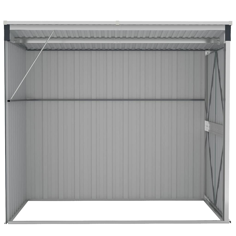 vidaXL Galvanized Steel Garden Shed in Anthracite