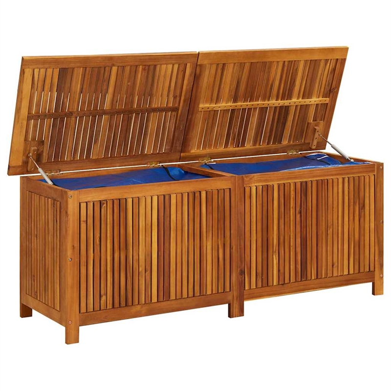 vidaXL Wooden Storage Box in Brown