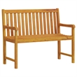 vidaXL Solid Acacia Wood Garden Bench in Natural/Brown