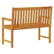 vidaXL Solid Acacia Wood Garden Bench in Natural/Brown