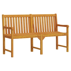 vidaXL Durable Solid Acacia Wood Garden Bench in Natural/Brown