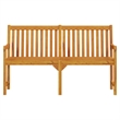 vidaXL Durable Solid Acacia Wood Garden Bench in Natural/Brown