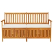 vidaXL Medium Solid Acacia Wood Wood Bench in Brown
