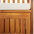 vidaXL Medium Solid Acacia Wood Wood Bench in Brown