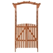 vidaXL Solid Pine Wood Medium Pergola in Brown