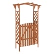 vidaXL Solid Pine Wood Medium Pergola in Brown