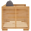 vidaXL Sofa Chair in Dark Grey and Natural Wood