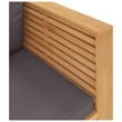 vidaXL Sofa Chair in Dark Grey and Natural Wood