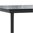 vidaXL Powder-Coated Steel Large Durable Dining Table in Black