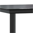 vidaXL Powder-Coated Steel Dining Table in Black