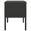 vidaXL Poly Rattan Compact Durable Side Table in Black