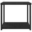 vidaXL PE Rattan Standard Side Table in Black