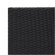 vidaXL PE Rattan Standard Side Table in Black