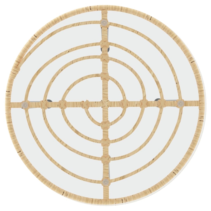 vidaXL Tempered Glass Dining Table in Clear