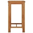 vidaXL Solid Acacia Wood Medium Durable Garden Bar Table in Brown/Natural