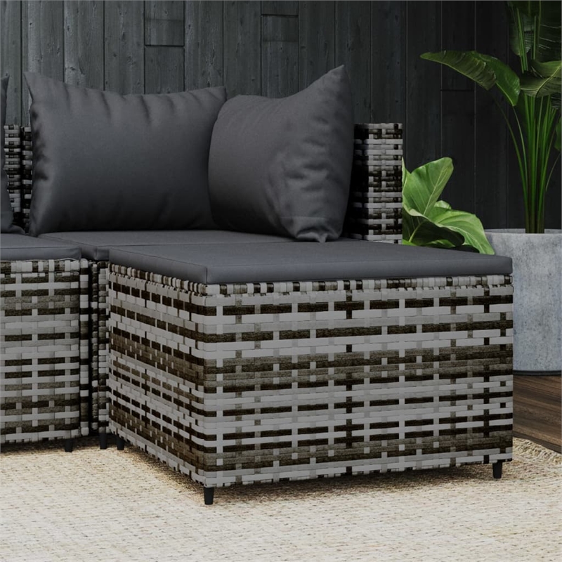 vidaXL Patio Footrest in Gray