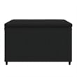 vidaXL PE Rattan Adjustable Square Patio Footrest in Black