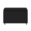 vidaXL PE Rattan Adjustable Square Patio Footrest in Black