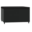 vidaXL PE Rattan Adjustable Square Patio Footrest in Black