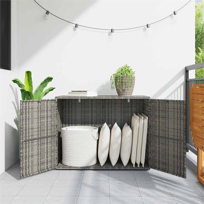 vidaXL Garden Storage Cabinet in Gray