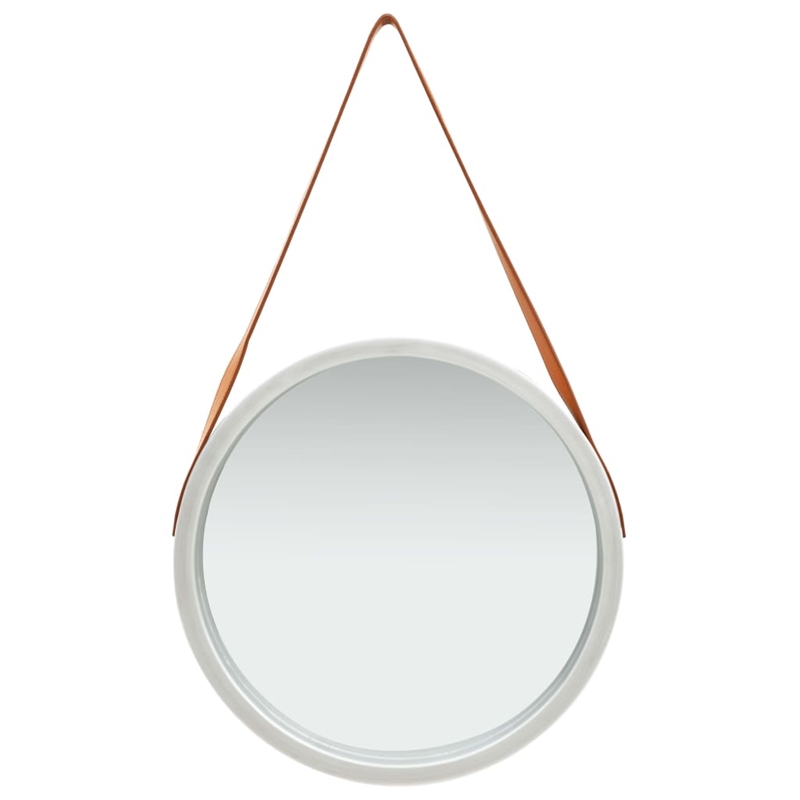 vidaXL Wall Mirror in Silver/Brown